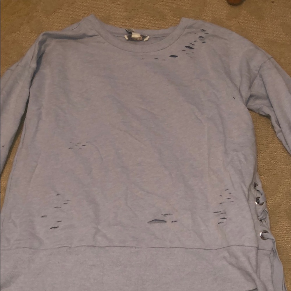 forever 21 distressed top
